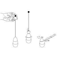 Take 2 | Clack Eierköpfer | Edelstahl | Gelb | präziser Eierschalenschnitt | ergonomisches Design | leicht zu reinigen | Maße: 24 x 4 x 24 cm