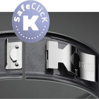 Original Kaiser La Forme Plus Springform 28 cm rund, 2 Böden, Flach- und Rohrboden, SafeClick-Verschluss, Emailleboden, beschichtet, schnittfest, auslaufsicher
