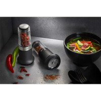 GEFU Chilischneider X-PLOSION, Chilimühle, leer, Gewürzschneider für Chili, extra scharf, schwarz