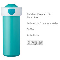 Mepal - Verschlussbecher Campus - Trinkbecher - Auslaufsicherer Wasserflasche für Kinder - Wiederverwendbarer Becher - BPA-frei & Spülmaschinenfest - 300 ml - Miffy Confetti