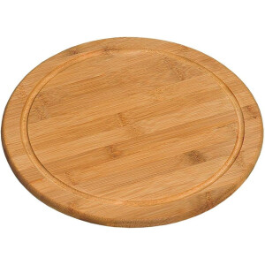 Kesper 10er SET 58444 Fleischteller Ø 30 cm aus FSC®-zertifiziertem Bambus / Vesperteller / Pizzateller / Holzteller / Schneidebrett