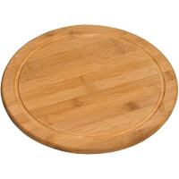 Kesper 10er SET 58444 Fleischteller Ø 30 cm aus FSC®-zertifiziertem Bambus / Vesperteller / Pizzateller / Holzteller / Schneidebrett