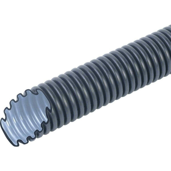 Fränkisches Rohr Wellrohr leicht M25 26210025 FBY-EL-F M25 schwarz 50m Ring