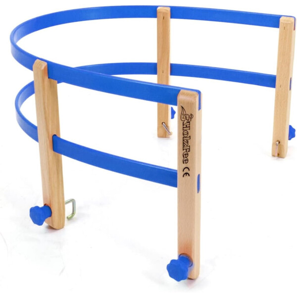HolzFee | Schlittenlehne flexibel RL-S | ideal für Kinder | stabil & sicher | einfache Montage | Farbe: Blau