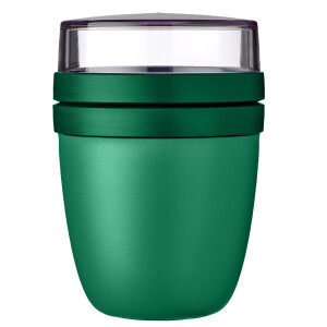 Mepal | Lunchpot Mini Ellipse | Praktisch für Joghurt & Müsli | Gefrierschrank-, Mikrowellen- & spülmaschinengeeignet | 300 ml + 120 ml | Vivid Green