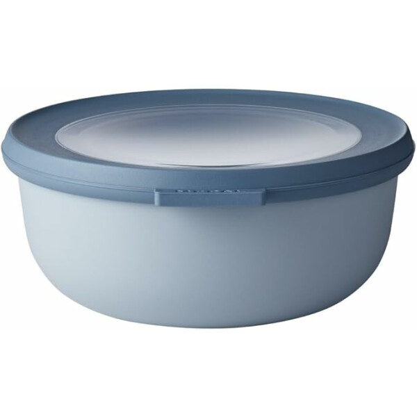 Mepal - Multi Bowl Cirqula Round - Vorratsdose mit Deckel - Geeignet als Luftdichte Aufbewahrungsbox für den Kühlschrank, Mikrowellengeschirr & als Frischhaltedosen - 750 ml - Nordic Blue