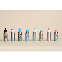 Mepal - Thermoflasche Flip-Up Campus - Isolierte Trinkflaschen für Kinder - Edelstahl Thermosflasche - 9 Stunden heiß & 12 Stunden kalt - BPA-frei - 350 ml - Blue