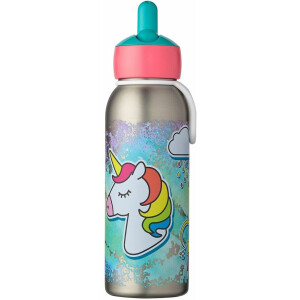 Mepal - Thermoflasche Flip-Up Campus - Isolierte Trinkflaschen für Kinder - Edelstahl Thermosflasche - 9 Stunden heiß & 12 Stunden kalt - BPA-frei - 350 ml - Unicorn