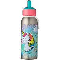 Mepal - Thermoflasche Flip-Up Campus - Isolierte Trinkflaschen für Kinder - Edelstahl Thermosflasche - 9 Stunden heiß & 12 Stunden kalt - BPA-frei - 350 ml - Unicorn