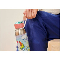Mepal - Thermoflasche Flip-Up Campus - Isolierte Trinkflaschen für Kinder - Edelstahl Thermosflasche - 9 Stunden heiß & 12 Stunden kalt - BPA-frei - 350 ml - Unicorn