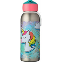 Mepal - Thermoflasche Flip-Up Campus - Isolierte Trinkflaschen für Kinder - Edelstahl Thermosflasche - 9 Stunden heiß & 12 Stunden kalt - BPA-frei - 350 ml - Unicorn