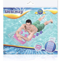 BESTWAY Badematr.Fashion Lounge (Transparent, 188 x 71 cm)