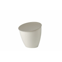 Mepal - Küchenabfalleimer Calypso - Kleiner Mülleimer mit Deckel - Komposteimer Küche - Ideal für die Küchenorganisation - Küchenhelfer & Spülmaschinenfest - 2200 ml - Nordic White
