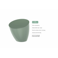 Mepal - Küchenabfalleimer Calypso - Kleiner Mülleimer mit Deckel - Komposteimer Küche - Ideal für die Küchenorganisation - Küchenhelfer & Spülmaschinenfest - 2200 ml - Nordic White