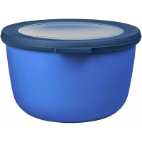 Mepal - Multi Bowl Cirqula Round - Vorratsdose mit Deckel - Geeignet als Luftdichte Aufbewahrungsbox für den Kühlschrank, Mikrowellengeschirr & als Frischhaltedosen - 1000 ml - Vivid blue