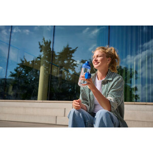 Mepal Trinkflaschen Vita - Wasserflaschen Duo Pack - Flaschen für Uni, Arbeit, Fitness, Outdoor, Job - Stoßfest, Auslaufsicher - BPA-frei & Spülmaschinenfest - 500 & 900 ml - Nordic Blue
