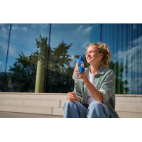 Mepal Trinkflaschen Vita - Wasserflaschen Duo Pack - Flaschen für Uni, Arbeit, Fitness, Outdoor, Job - Stoßfest, Auslaufsicher - BPA-frei & Spülmaschinenfest - 500 & 900 ml - Nordic Blue