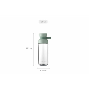 Mepal Trinkflasche Mepal Vita - Wasserflasche - Flasche für Uni, Arbeit, Fitness, Outdoor, Job - Stoßfest, Auslaufsicher - BPA-frei & Spülmaschinenfest - 500 ml - Vivid mauve