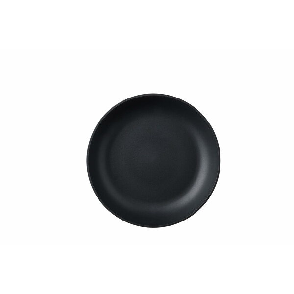 Mepal - Suppenteller Silueta - Spülmaschinen- und mikrowellenfest - Kunststoffteller - Essteller - Geschirr - 21 cm - Nordic black