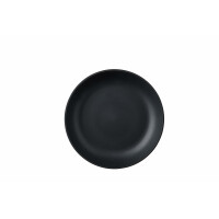 Mepal - Suppenteller Silueta - Spülmaschinen- und mikrowellenfest - Kunststoffteller - Essteller - Geschirr - 21 cm - Nordic black