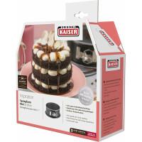 Original Kaiser Inspiration Mini Springform 18cm rund, kleine Kuchenform mit Flachboden, Backform klein beschichtet, Springform klein für 1/2 Rezeptportion