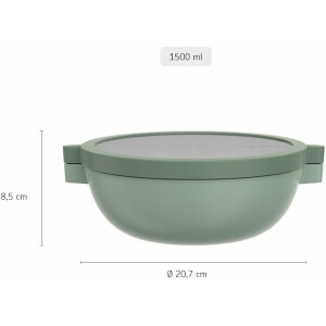 Mepal - Bento-Lunchbowl Vita - Brotdose mit Fächern - Extra Fach mit Deckel, Dressing-Deckel & Tablett - Bentobox - Salatbox to-go - Vivid mauve
