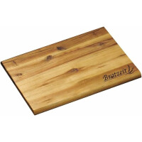 Kesper | 6er Pack Brotzeitbrett mit Einbrand "Brotzeit" | Maße: 30 x 20 x 1 cm | FSC-zertifiziertes Akazienholz | als Schneidebrett oder Präsentationsplatte