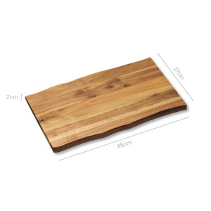 KESPER | Schneid- und Servierbrett | Akazienholz | 45 x 27 x 2 cm | ideal zum servieren von Speisen