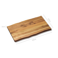 KESPER | Schneid- und Servierbrett | Akazienholz | 45 x 27 x 2 cm | ideal zum servieren von Speisen
