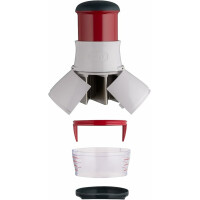 Zyliss E10402 Gemüsehacker, Einheitsgröße, Weiß, Rot