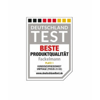 FACKELMANN | 12-tlg. Frühstücks-Set | Eierlöffel Rot mit Eierbecher Weiß | hochwertiger Kunststoff | ideal für den Frühstückstisch