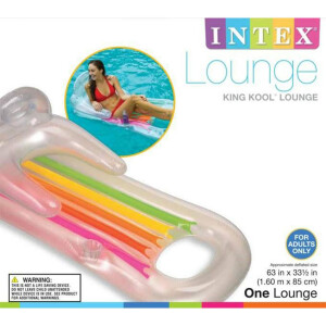 INTEX King Kool Lounge Swimming Pool Lounger with Headrest - Set of 2 (Pair) by Intex