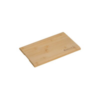 Kesper 58410 | 5er Set Brotzeitbrett 32 x 21 cm Bambus extra groß mit Einbrand Brotzeit Essbrett Schneidbrett Frühstücksbrettchen