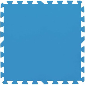 Bestway | Flowclear Pool-Bodenschutzfliesen | 9 Stück á 50 x 50 cm | Blau | ideal um Schutz des Poolbodens und des Rasens