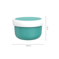 Mepal - Obstbox Campus - Snackbox für Kinder - Spülmaschinen- und mikrowellenfest - BPA-frei - 300 ml - Dino