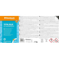 Steinbach | Dosierschwimmer Starter Kit inkl. Total Blue | 12,5 cm Ø | langsamlöslich 20 g | Poolwasser sauber und kristallklar | ideal zur Poolpflege