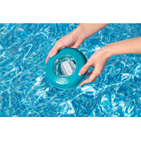 Bestway | Flowclear Dosierschwimmer Blau Weiß | 16 cm Ø | Poolwasser sauber und kristallklar
