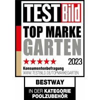 Bestway | Flowclear Dosierschwimmer Blau Weiß | 16 cm Ø | Poolwasser sauber und kristallklar