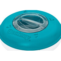 Bestway | Flowclear Dosierschwimmer Blau Weiß | 16 cm Ø | Poolwasser sauber und kristallklar