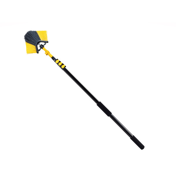 Neustanlo | Eckbesen 2.0 | intuitives Schnellspannsystem | ergonomische Soft-Touch Handgriffe | Länge: 410 cm | ideal zur Pflege von Haus und Garten