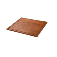 Kesper | XXL Herdabdeckplatte 56 x 50 x 4 cm | Farbe: Dunkelbraun | Material: FSC Bambus | ideal auch Schneideplatte oder Backbrett