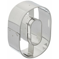 Staedter Haus Cookie Cutter edelstahl 6,5 cm, silber, Nummer 0