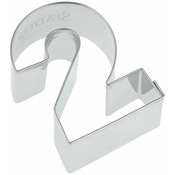 Staedter Haus Cookie Cutter edelstahl 6,5 cm, silber, Nummer 2