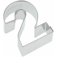 Staedter Haus Cookie Cutter edelstahl 6,5 cm, silber, Nummer 2