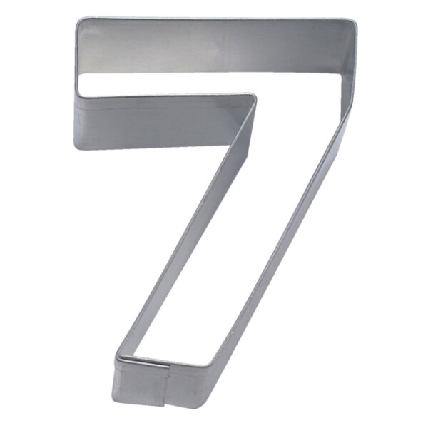 Staedter Haus Cookie Cutter edelstahl 6,5 cm, silber, Nummer 7