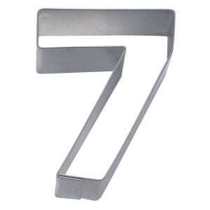 Staedter Haus Cookie Cutter edelstahl 6,5 cm, silber, Nummer 7