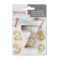 Staedter Haus Cookie Cutter edelstahl 6,5 cm, silber, Nummer 7