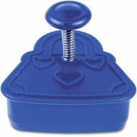 Städter Ausstechform, Plastik, Blau ca. 5cm