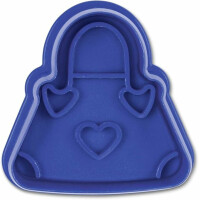 Städter Ausstechform, Plastik, Blau ca. 5cm