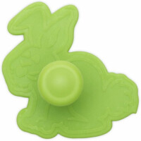 Städter Ausstechform, Plastik, grün, Hase ca. 6cm